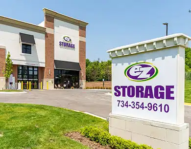 exterior view of  EZ Storage facility in Plymouth Township