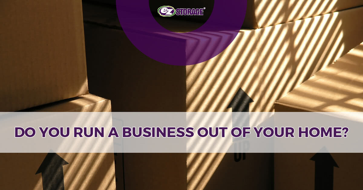 Moving boxes with sunlight from a window projected onto it