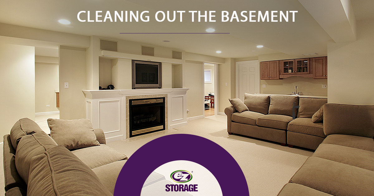 Furnished basement apartment and text" Cleaning out the basement"