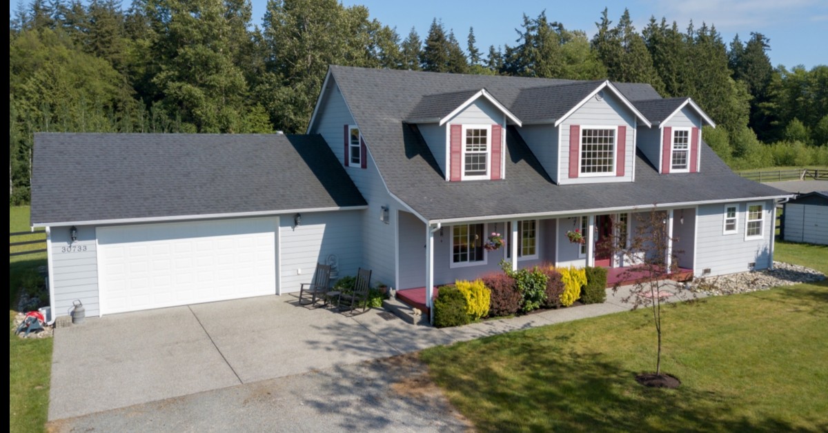 External view of 2 story home during summer